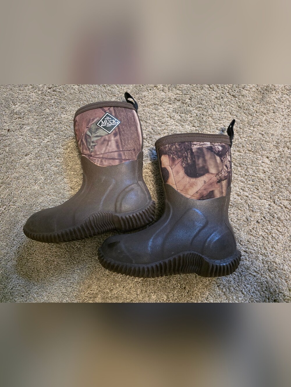 Muck Boot Company Kids' Brown Camo Waterproof Boots